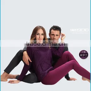 Merino Wool Heated Men Thermal Underwear Polartec Couples Long Underwear Heat Retention Comfort Skins Thermal Underwear Winter thumbnail-1