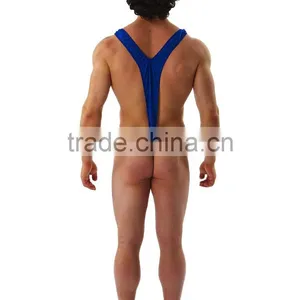 Borat Mankini Thong Swimsuit (Blue) thumbnail-3