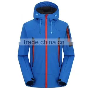 Instocked Colorful Softshell Jacket Fleece Windproof Waterproof Customizable Logo thumbnail-1