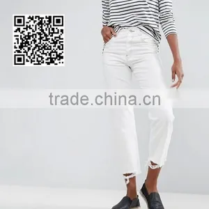 Runwaylover New Style Sexy WHITE LADIES SEXY JEANS thumbnail-1