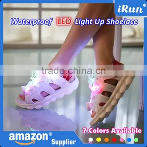 High Quality Nylon LED Shoe Laces - Party Led Flashing Cheerful Lighting Shoelace - Light Up Orange Glowing LED Shoelaces thumbnail-6