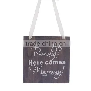 Wedding Celebration Decoration Laser Words Wood Square Board Craft thumbnail-1