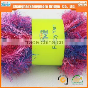 China Feather Yarn Gold Supplier Hot Wholesale OEKO-Tex Standard Quality Lurex Feather Yarn for Yarns Knitting thumbnail-6