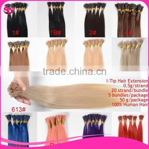 Top Quality Factory Wholesale Virgin Russian Hair Stick I Tip Russian Hair Extensions thumbnail-6