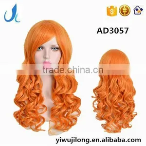 YIWU Perfect Lady Short Orange Cosplay Hair Wig thumbnail-1