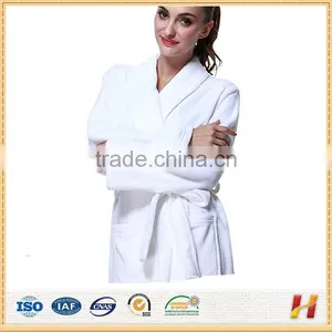 China Wholesale 100% Cotton Hotel Women Velour Bathrobe thumbnail-4