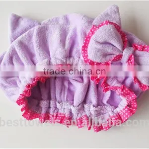 Children Microfiber Elastic Hair Bands With Bow thumbnail-3
