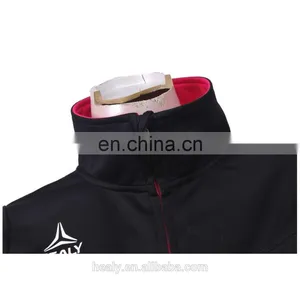 Custom University Bungee Cord Hem Polyester Fleece Track Top thumbnail-5