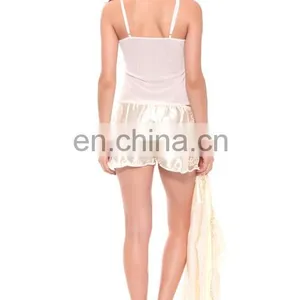 OEM Custom Sexy Pajama Pants Sexy Silk Nighty Suit Image thumbnail-5