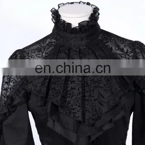 Gothic Aristocrat Frilled Shirt With Jabot thumbnail-4