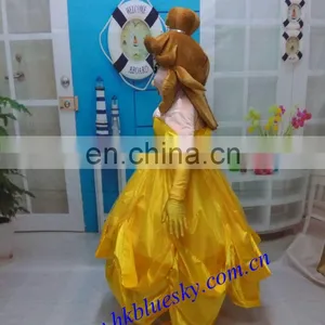 Adult Size Belle Mascot,Belle Princess Mascot Costume thumbnail-2