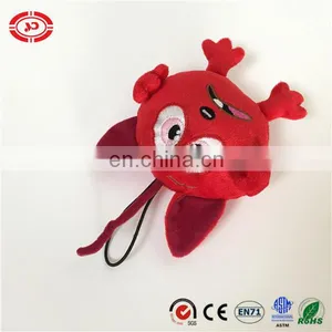 Red All Head Freaking Emotion Stuffed Tiny Plush Keychain thumbnail-3