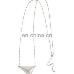 Triangle Pendant Necklace, Gold Triangle, Pendant Necklace, Casual Jewelry, Womens Jewelry thumbnail-1