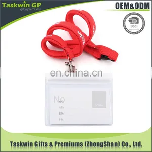 Custom Polyester Tublar Lanyards With Clear Badge Holder, Card Holder thumbnail-1