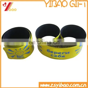 Silicone Slap Bracelet /wristband With Sheet Iron Inside for Children/sport thumbnail-2