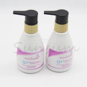 Custom Logo 150ml Plastic Cosmetic Lotion Bottle With Bamboo Pump thumbnail-2