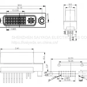 DVI24+5P FEMALE DIP 180° thumbnail-2