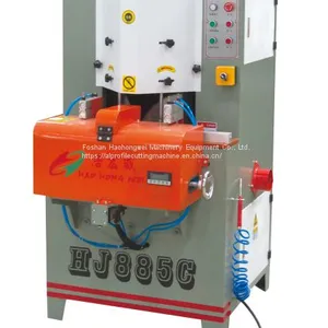 2.2KW×2 Double Head Angle Cutting Machine For 45 Degree Aluminum Profile Corner thumbnail-2