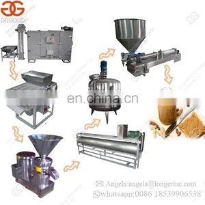 Industrial Use Tahini Nut Almond Paste Cocoa Bean Butter Equipment Machine Peanut Butter Production Line For Sale thumbnail-1