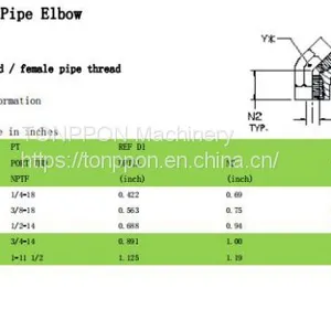 45°female Pipe Elbow 5505 thumbnail-1