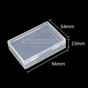 94x64x23mm Weisheng Playing Cards PP Storage Cases Transparent Plastic Box One Deck Playing Cards Packing Case thumbnail-2