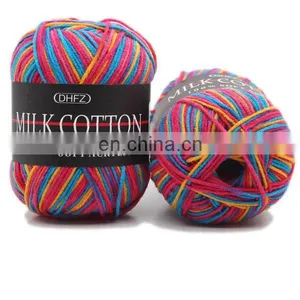 Big Sale High Quality Dyed Milk Cotton Yarn for Knitting Sweater thumbnail-6