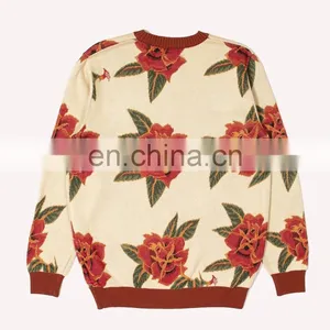 DiZNEW Wholesale Mens Jacquard Knitwear Pullover Cotton Cashmere Sweaters thumbnail-3