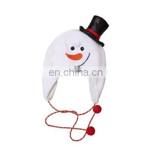 Christmas Hat Christmas Tree Hat Decoration Adult Children's Flannel Cloth Long Rope Cartoon Snowman Elk Hat thumbnail-3