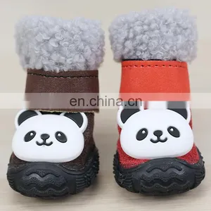 Customize Dog Winter Shoes Small Dog Warm Boots Pet Winter Cotton Velvet Shoes thumbnail-2
