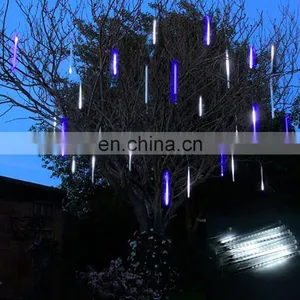 30cm 50cm 80cm of 8 Tubes Waterproof LED Meteor Shower Lights for Christmas Tree or Halloween Illumination thumbnail-2