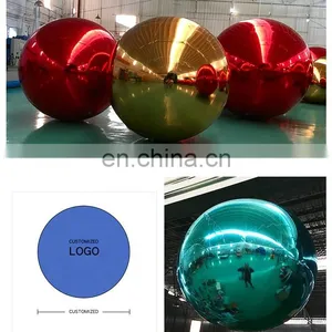 Good Price Colorful PVC Inflatable Reflective Ball Inflatable Christmas Mirror Sphere For Events Advertising Christmas Sale thumbnail-5