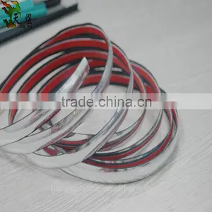 Plastic U Flat Channel Molding Chrome Edge Trim thumbnail-3