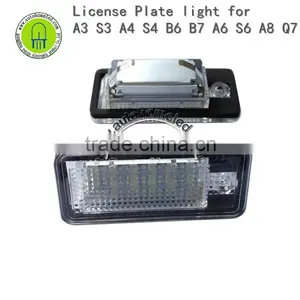 6000K License Number Plate Light Lamp For A3 S3 A4 S4 B6 B7 A6 S6 A8 Q7 NO Canbus Error E8 thumbnail-1