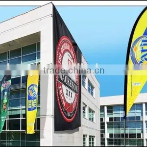 Hot Sale Outdoor Promotion Custom Beach Flag/Cheap Custom Car Flag thumbnail-1