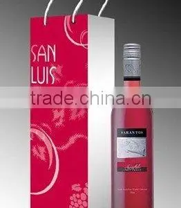 Factory Sale Customized Gift Paper Packing Bag for Wine thumbnail-3
