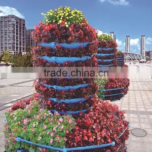Artificial Flower Tower, Outdoor Vertical Flowerpot Set thumbnail-1