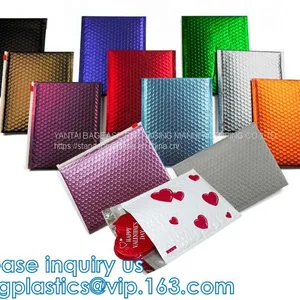 Make Up Cosmetic Packing Mini k Bags Cushioning Laser Pvc k Bubble Bag Holographic Zipper Bag PVC Laser C thumbnail-3
