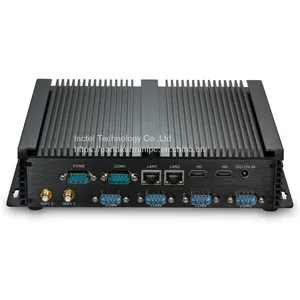 Partaker I4 Industrial Mini PC With 6 COM 2 HDMI 2 Lan Black Color Intel i3 4005u 4010u i5 4200u i7 4500u Processor thumbnail-5