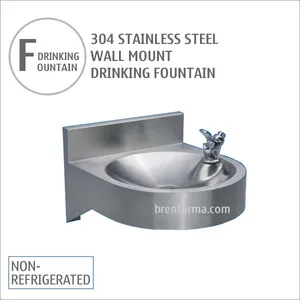 WDF25B Cost-Competitive Wall Mount Stainless Steel Drinking Water Fountain thumbnail-1