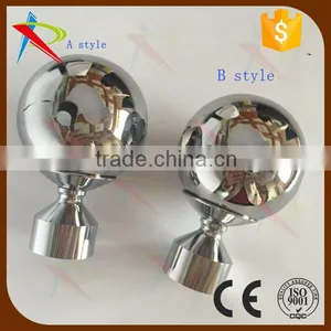 2016 New Design CURTAIN FINIALS by Shiny Chrome Wth Round Circle thumbnail-3