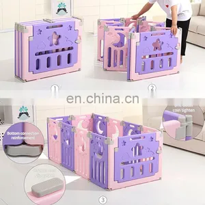 Indoor Portable Kids Play Plastic Fence Safety Baby Playpen thumbnail-4