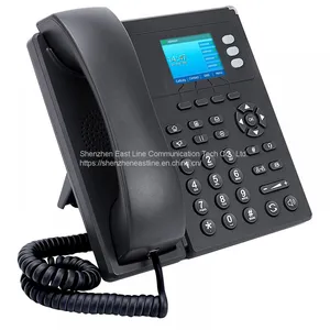 VoIP Phone IP Desk Telephone With 3 SIP Accounts, PoE & 2.4G WiFi thumbnail-1
