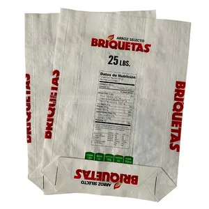 5kg 10 Kg 25kg Rice Big Bag Eco Friendly , Laminated Rice Flour Bulk 50 Pound Bag thumbnail-3