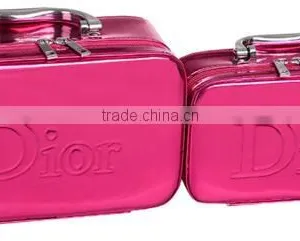 Best Quality Custom Leather Makeup Artist Train Case,women Leather Cosmetic Travel Box thumbnail-2