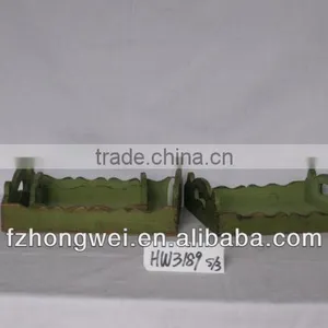 Hongwei 2013 Spring Home Decor Green Wood Tray thumbnail-1