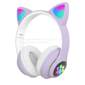 NTS-28 Bluetooth Headphone With Cat Ear & Flashing Light thumbnail-5