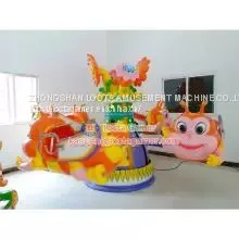 Zhongshan Tai Le Play Guangdong FRP Children's Machinery Class Small and Medium-sized Indoor and Outdoor Waterproof Hydraulic Pneumatic Lifting Rotating Small Aircraft Rotating Small Bee thumbnail-2