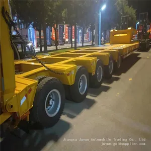 Heavy Duty Low Platform Crawling All Over the Ground Wire Axle Semi-trailer thumbnail-4