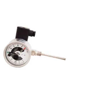 Bimetal Thermometer With Radially Fixed Thread Electrical Contact,electric Contact 316L Stainless Steel 1.6 Precision Electric Contact Thermometer thumbnail-2