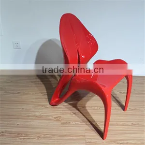 High Quality Fancy Unique Design Fiberglass Tongue Chair thumbnail-4